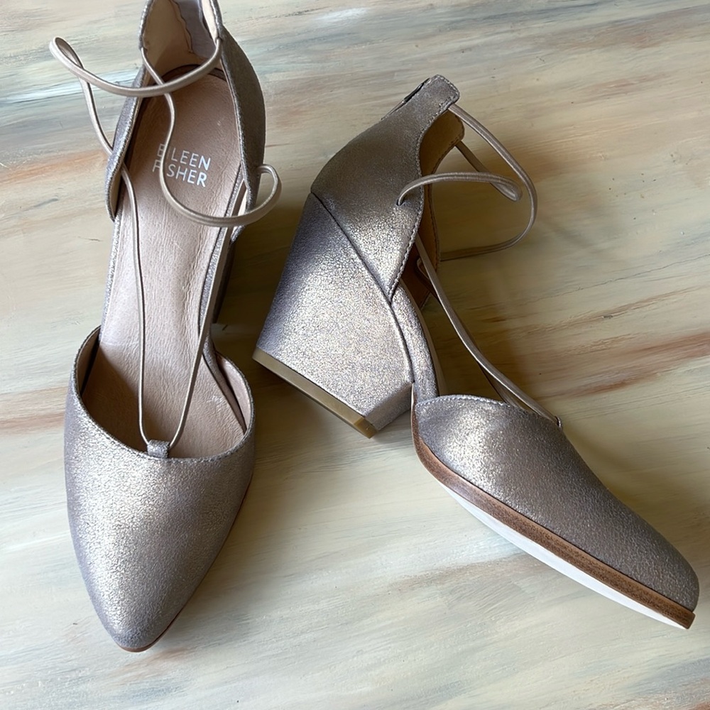 Eileen Fisher Ghillie Rope Pumps